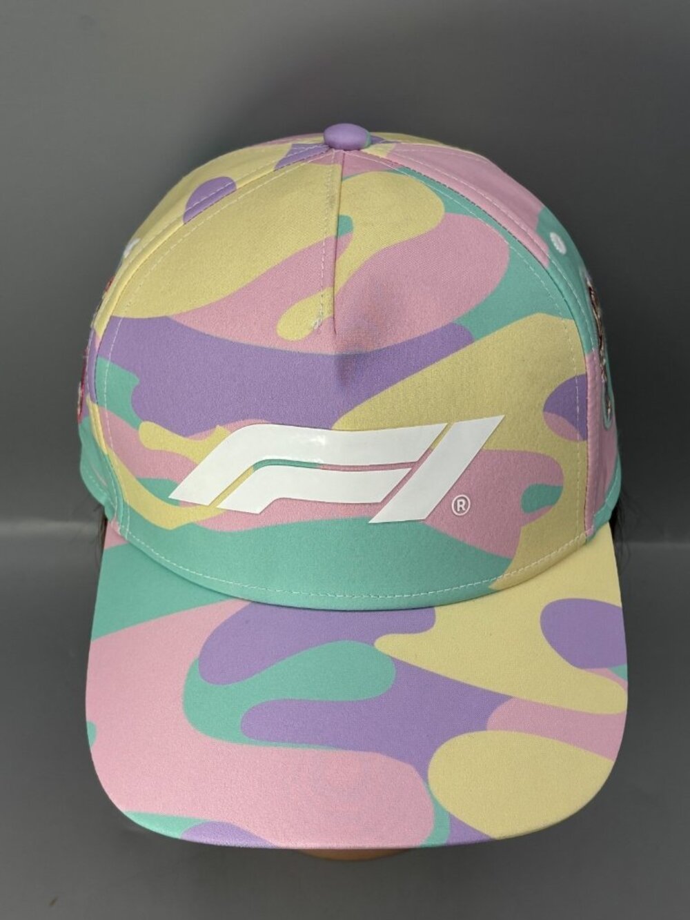 Formula 1 Miami Hat Womens OS Pink Purple Racing Hat Performance Strapback